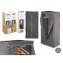 Garde-robe Kipit Noir Gris Tissu 75 x 46 x 160 cm