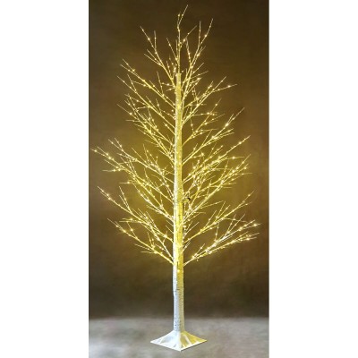 Christmas Tree Home ESPRIT White Metal 22 x 22 x 180 cm