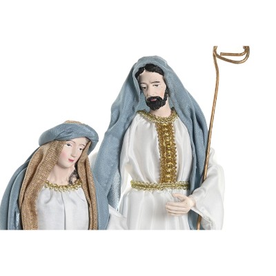 Crèche de Noël Home ESPRIT Bleu Blanc 27 x 24 x 40 cm