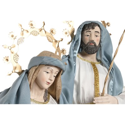 Crèche de Noël Home ESPRIT Bleu Blanc 48 x 28 x 90 cm