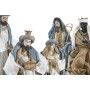 Crèche de Noël Home ESPRIT Bleu Blanc 20 x 15 x 30 cm (9 Pièces)
