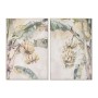 Toile Home ESPRIT Jaune Vert Tropical 82,5 x 3,5 x 122,5 cm (2 Unités)
