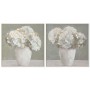 Toile Home ESPRIT Vert Gris Shabby Chic Vase 82 x 3,5 x 82 cm (2 Unités)