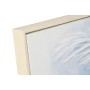 Toile Home ESPRIT Bleu Blanc Palmiers Tropical 82,5 x 3,5 x 122,5 cm (2 Unités)