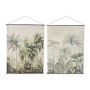 Toile Home ESPRIT Vert Beige Palmiers 138 X 2,8 X 180 CM (2 Unités)