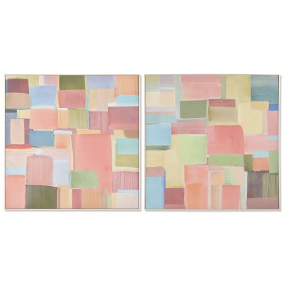 Canvas Home ESPRIT Abstract Urban 102,5 x 3,5 x 102,5 cm (2 Units)