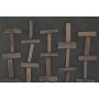 Cadre Home ESPRIT Pin Bois Recyclé 82 x 4 x 122 cm