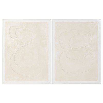 Canvas Home ESPRIT Beige Modern Scandinavian 90 x 3,5 x 120 cm (2 Units)