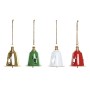 Décorations de Noël Home ESPRIT Blanc Rouge Vert Doré Métal 18,5 x 18,5 x 24 cm (4 Unités)
