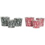 Set de boîtes décoratives Home ESPRIT Rouge Vert Noël 21 x 21 x 19 cm (2 Unités)