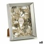 Photo frame Gift Decor Silver Glass Plastic (6 Units)