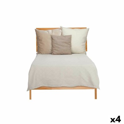 Bedspread (quilt) Gift Decor Beige 180 x 260 cm Geometric (4 Units)