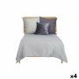 Bedspread (quilt) Gift Decor Grey 180 x 260 cm Geometric (4 Units)