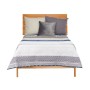 Reversible Bedspread Gift Decor Blue White Grey 240 x 260 cm 260 x 0,3 x 240 cm Hexagonal (6 Units)