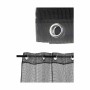 Curtain Gift Decor Black 140 x 260 cm Grille