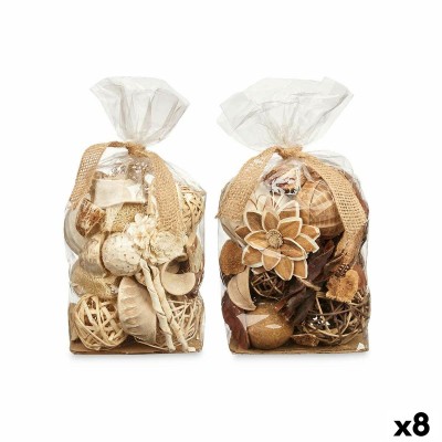 Pot-pourri décoratif Gift Decor Blanc Marron 19 x 40 x 14 cm (8 Unités)