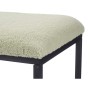 Banc Gift Decor Vert Métal Tissu 81 x 42 x 38 cm