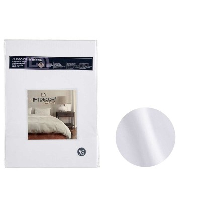 Bedding set Gift Decor White Grey Single 3 Pieces