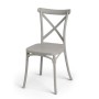 Chaise Gift Decor Gris polypropylène 44 x 82,5 x 46 cm Croix