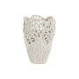 Vase Home ESPRIT Blanc Céramique Feuille d'une plante 18 x 18 x 25 cm