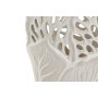 Vase Home ESPRIT White Ceramic Leaf of a plant 18 x 18 x 25 cm