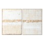 Cadre Home ESPRIT Blanc Beige Abstrait Urbaine 92 x 4,5 x 122 cm (2 Unités)
