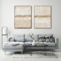 Cadre Home ESPRIT Blanc Beige Abstrait Urbaine 92 x 4,5 x 122 cm (2 Unités)