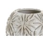 Vase Home ESPRIT Blanc Céramique Style artisanal Feuille d'une plante 27 x 27 x 35 cm