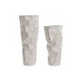 Ensemble de 2 Vases Home ESPRIT Beige Métal Moderne 20 x 20 x 48 cm 19 x 19 x 48 cm (2 Pièces)