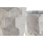 Ensemble de 2 Vases Home ESPRIT Beige Métal Moderne 20 x 20 x 48 cm 19 x 19 x 48 cm (2 Pièces)