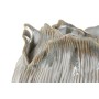 Vase Home ESPRIT Cream Ceramic Leaf of a plant 22 x 22 x 19 cm
