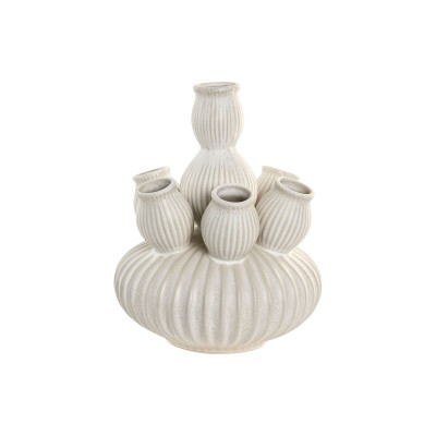 Vase Home ESPRIT Crème Céramique méditerranéen 28 x 28 x 35 cm