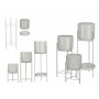 Set de pots de fleurs Gift Decor Gris Fer 3 Pièces (2 Unités)