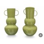 Vase Gift Decor Green Iron Ball 17,5 x 30 x 16 cm (6 Units)