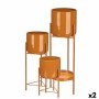 Set de pots de fleurs Gift Decor Tuile Fer 3 Pièces (2 Unités)