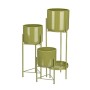 Set de pots de fleurs Gift Decor Vert Fer 3 Pièces (2 Unités)