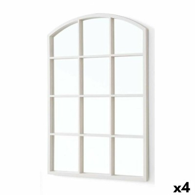 Miroir mural Gift Decor Blanc Fenêtre 50,5 X 2,5 X 76 cm (4 Unités)