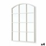 Miroir mural Gift Decor Blanc Fenêtre 50,5 X 2,5 X 76 cm (4 Unités)