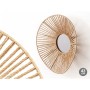 Miroir mural Gift Decor Naturel Oblongue 43 x 13,5 x 38 cm (4 Unités)