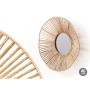 Wall mirror Gift Decor Natural Waves 41 x 8 x 41 cm (6 Units)