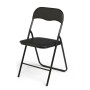 Folding Chair Gift Decor Black (6 Units)