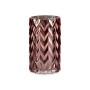 Vase Gift Decor Pink Crystal Ear (of wheat) Engraving 11,3 x 19,5 x 11,3 cm (6 Units)