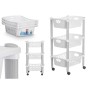 Chariot à légumes Stefanplast Blanc Plastique 40 x 29,5 x 68,5 cm (6 Unités)