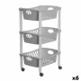 Chariot à légumes Stefanplast Gris Plastique 40 x 29,5 x 68,5 cm (6 Unités)