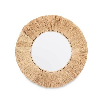 Wall mirror Gift Decor Brown 79 x 79 x 3 cm Circle