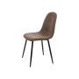 Chair Gift Decor Brown Metal Cloth Polyethylene wood Fleece 45 x 89 x 53 cm (4 Units)