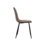 Chair Gift Decor Brown Metal Cloth Polyethylene wood Fleece 45 x 89 x 53 cm (4 Units)