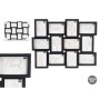 Porte photos mural Gift Decor Noir polypropylène (4 Unités)