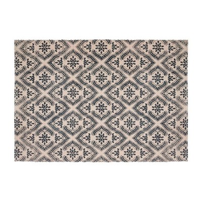 Tapis Atmosphera Noir Beige Coton Multicouleur 60 x 90 cm