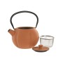 Théière Home ESPRIT Vert Orange Acier inoxydable Fer 1 L (2 Unités)